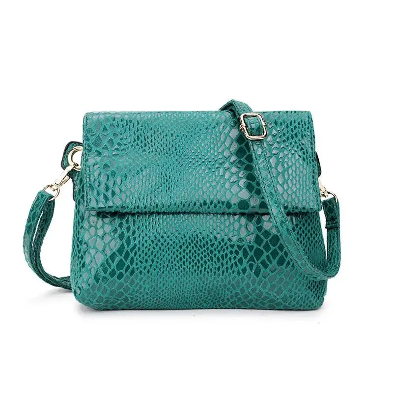 Snake Pattern Small Bag with Trendy Design & Spacious Interior - 23x20x5.5 CM