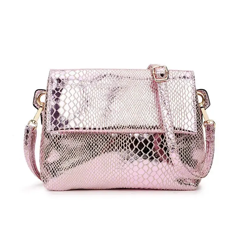 Snake Pattern Small Bag with Trendy Design & Spacious Interior - 23x20x5.5 CM