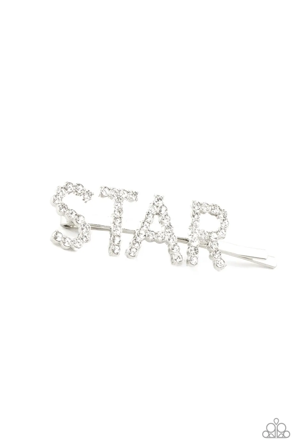 Star In Your Own Show - White Hair Clips  - Paparazzi Accessories