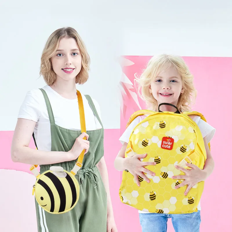 Supercute Bee Backpack Two-In-One