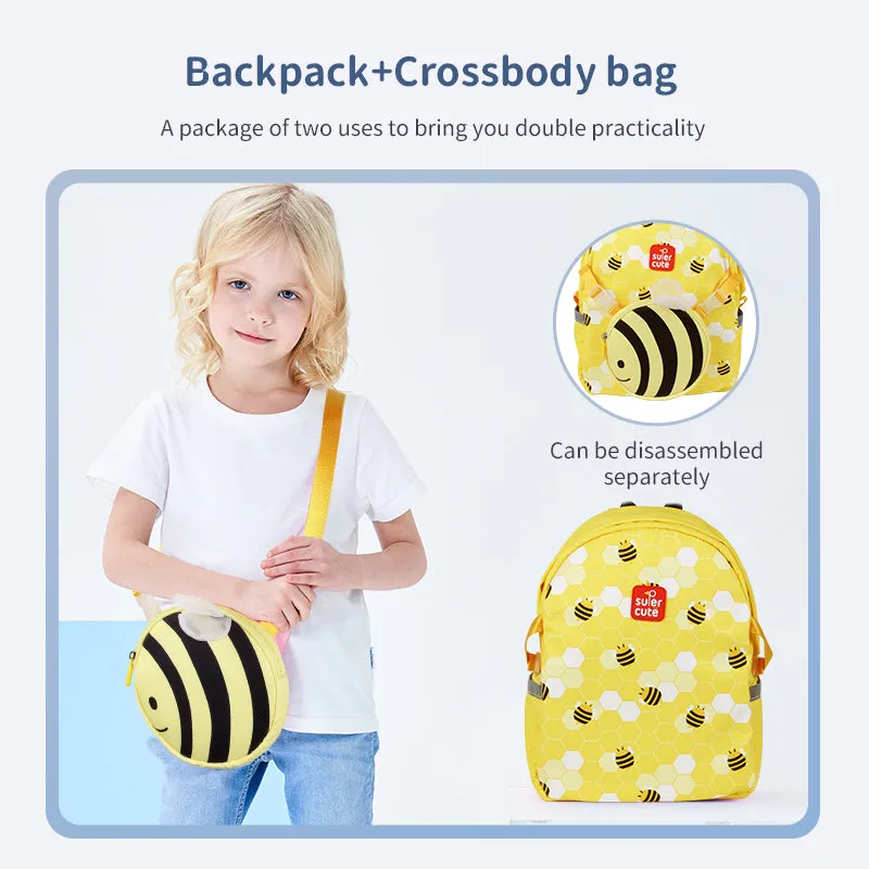 Supercute Bee Backpack Two-In-One