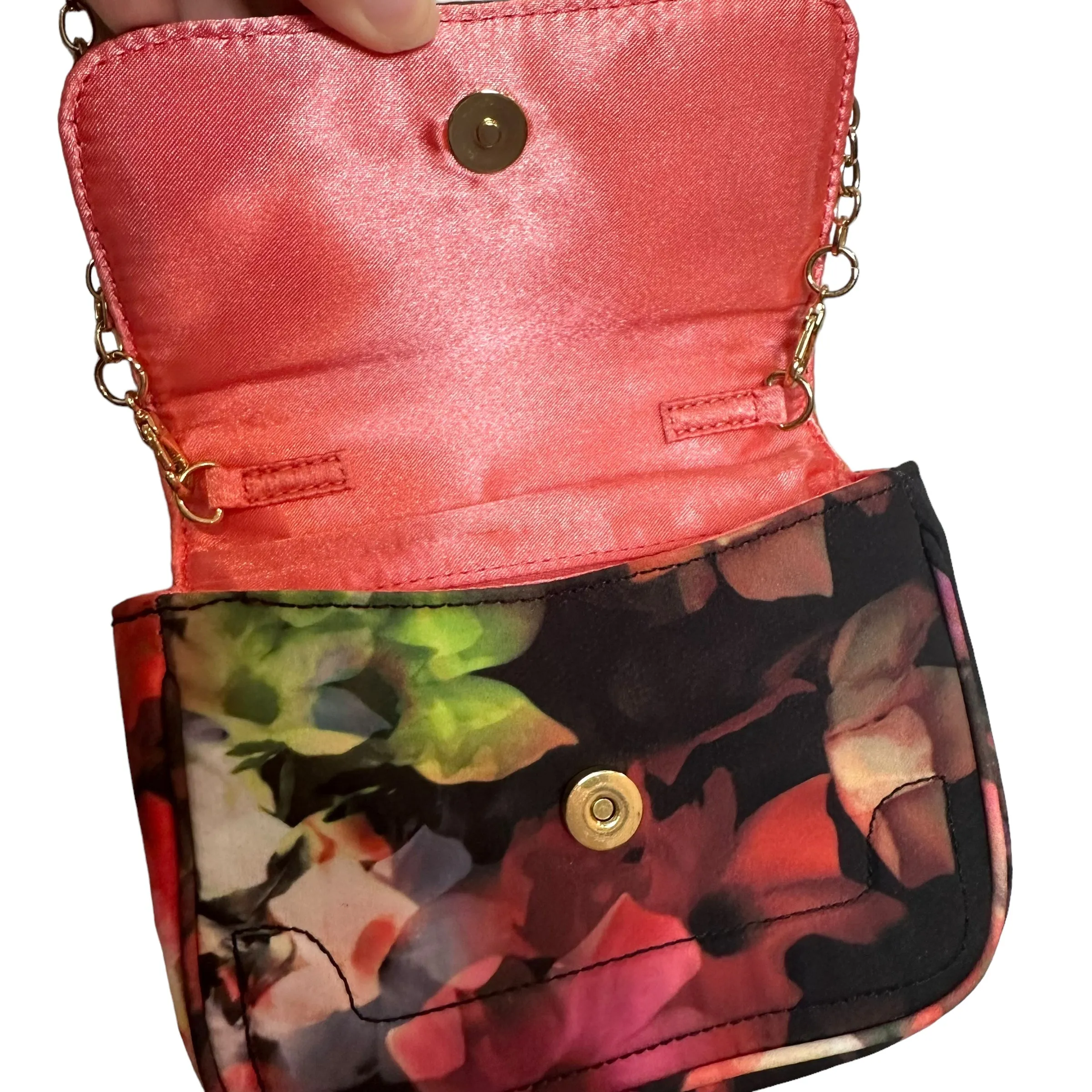 Ted Baker Crossbody Clutch Bag Mini Evening Paigey Pure Peony Shadow Flora Convertable