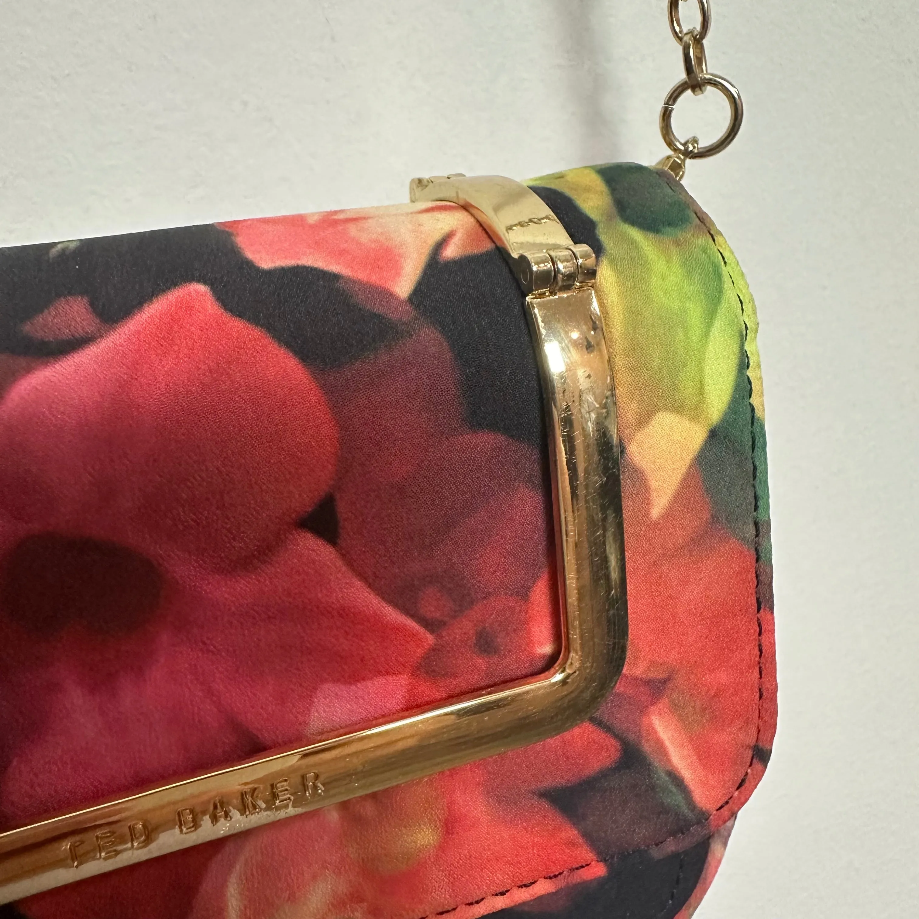 Ted Baker Crossbody Clutch Bag Mini Evening Paigey Pure Peony Shadow Flora Convertable