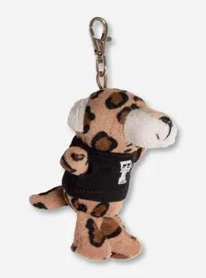 Texas Tech Plush Leopard In Double T T-Shirt Keychain