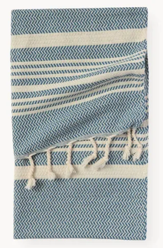 Turkish Towel Hasir - Prussian (2 Sizes)