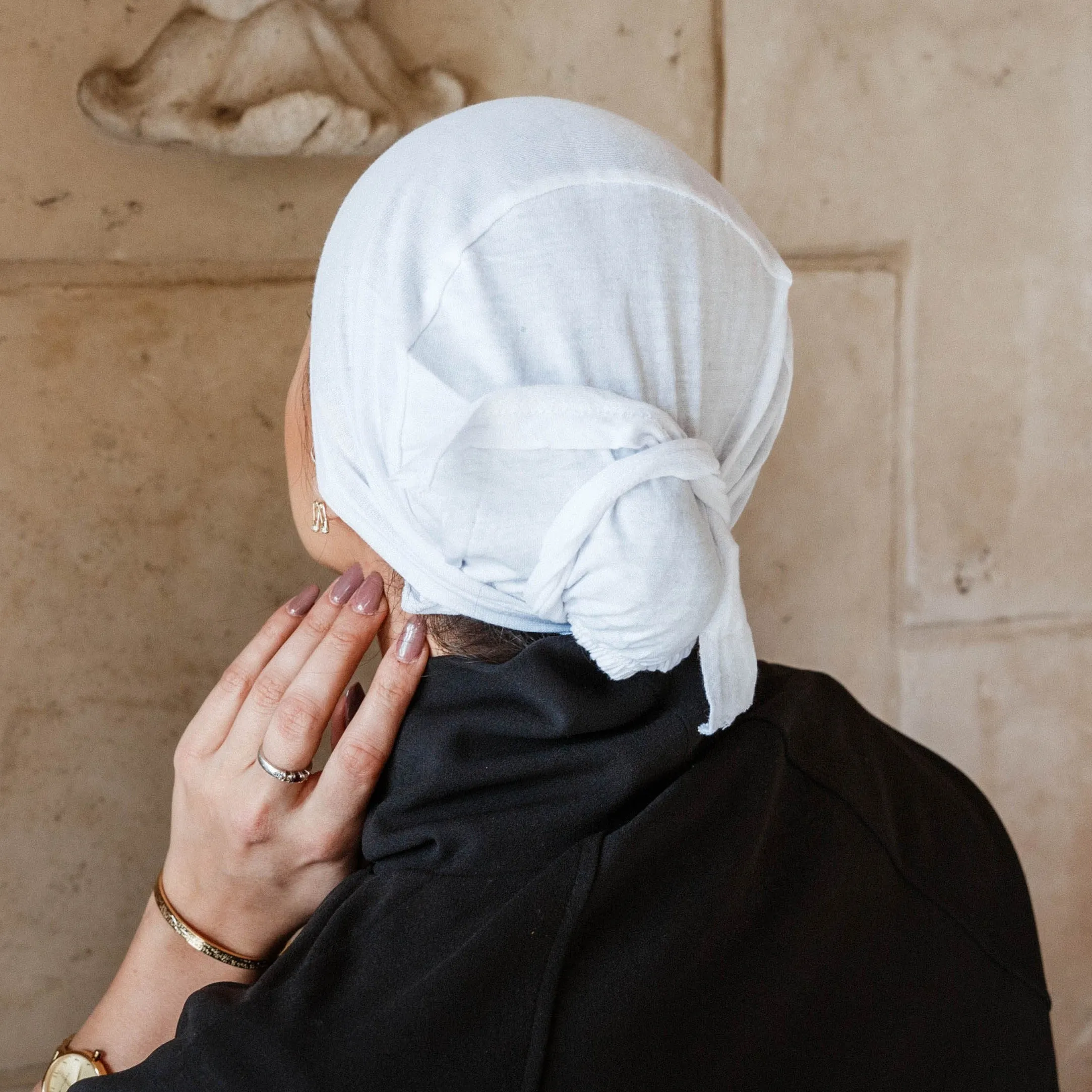 Undercover White and Black Turban