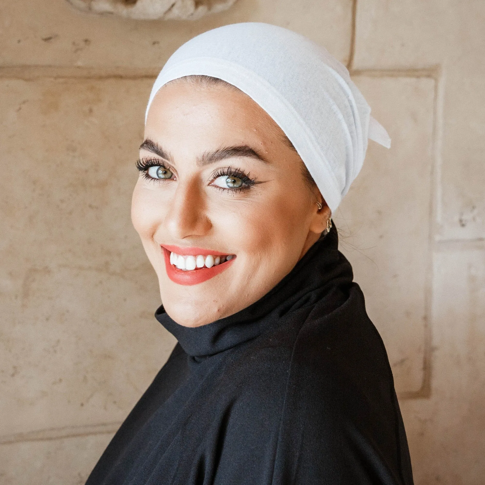 Undercover White and Black Turban