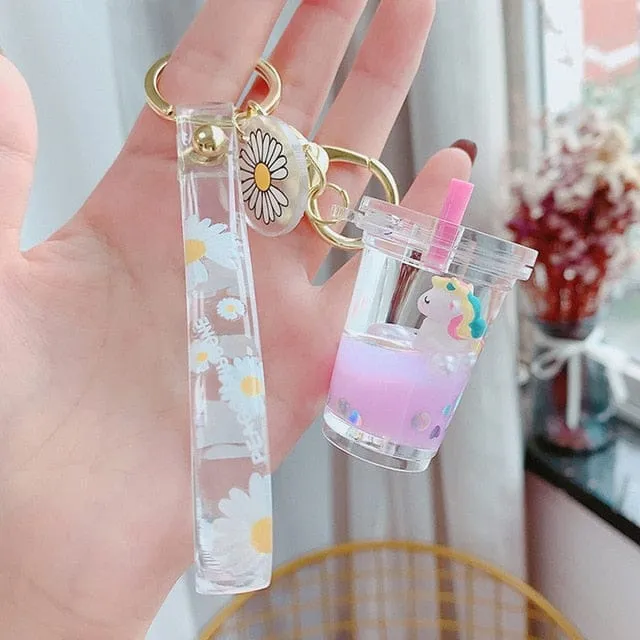 Unicorn Sparkle Kawaii Keyring