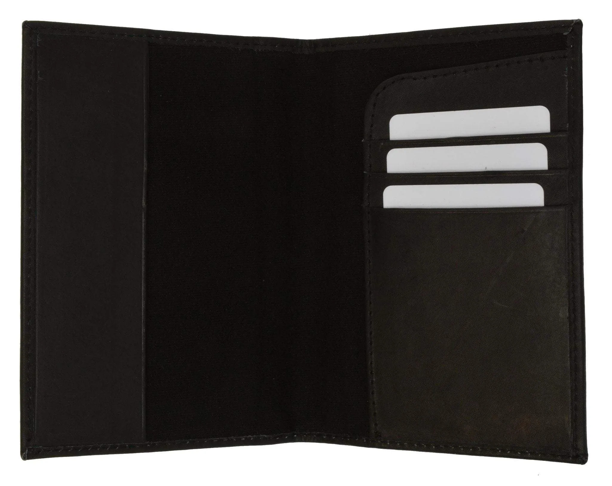 USA Gold Genuine Leather Passport Cover for Travel with Credit Card Slots 601 CF USA (C)