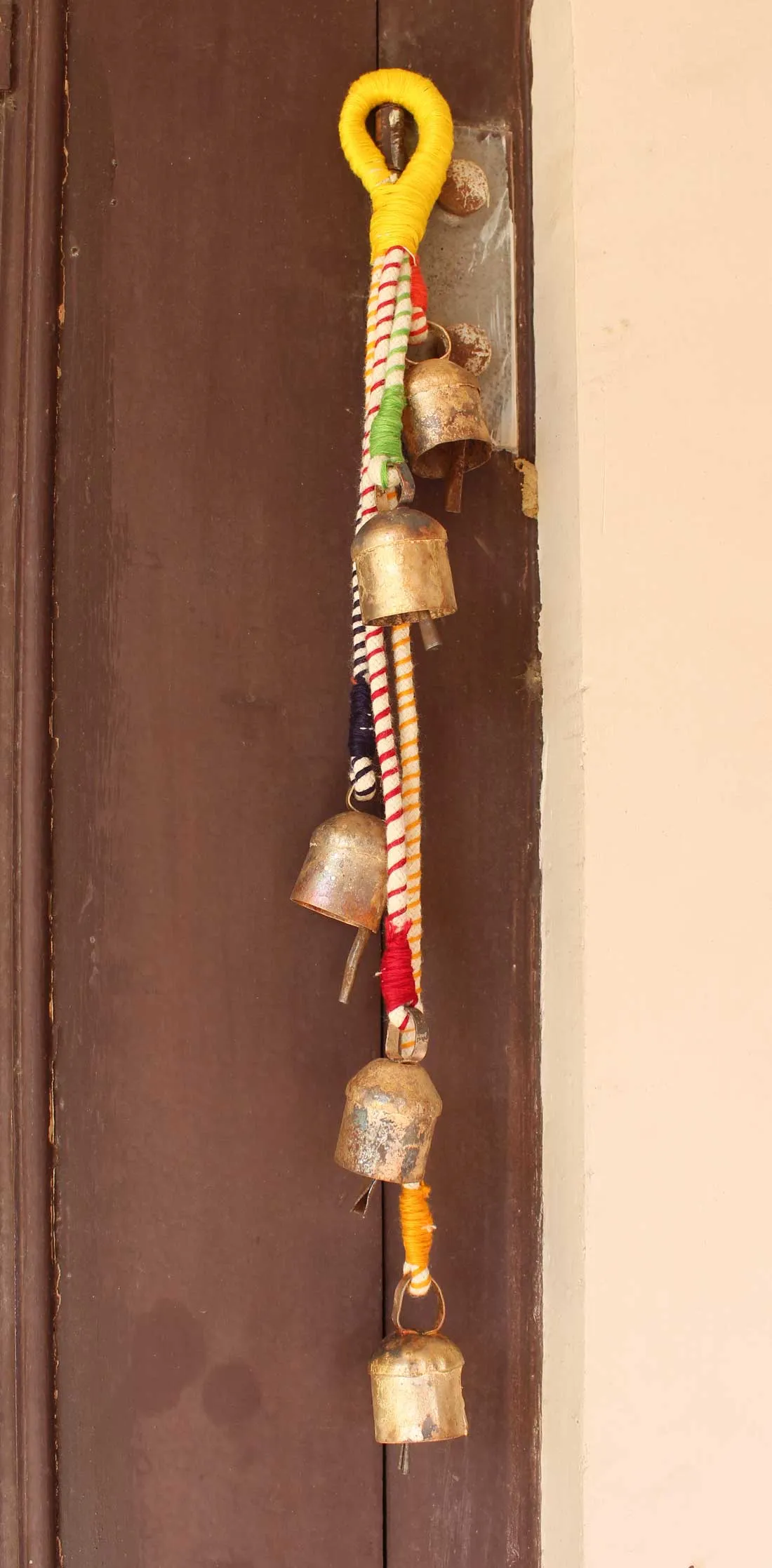 Vintage Bells Hanging String Chimes Door Hangings 70 cm Length Indian Metal Crafts