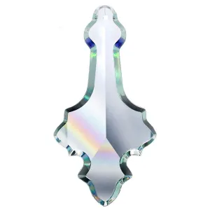 Vintage Pendeloque 3.5 inches Clear Prism with One Hole on Top