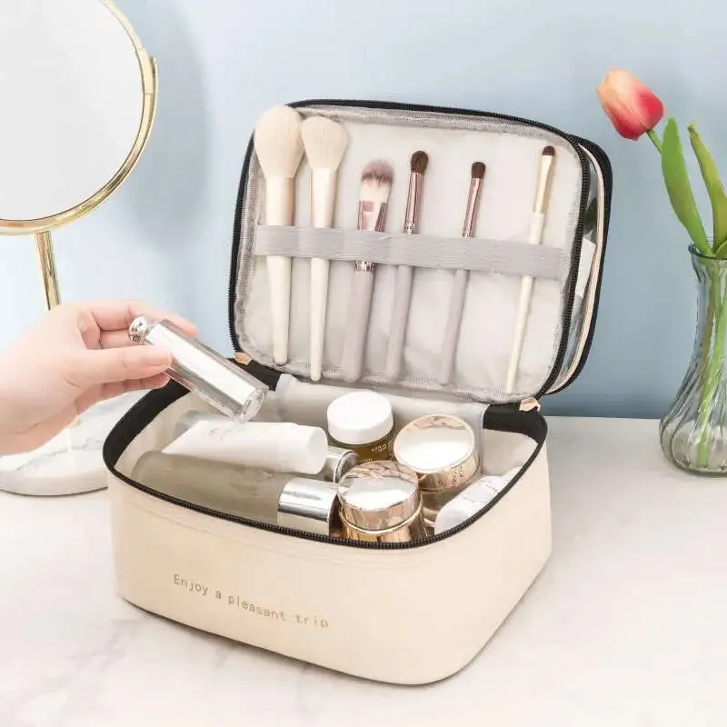 Women's Double Layer Makeup Bag